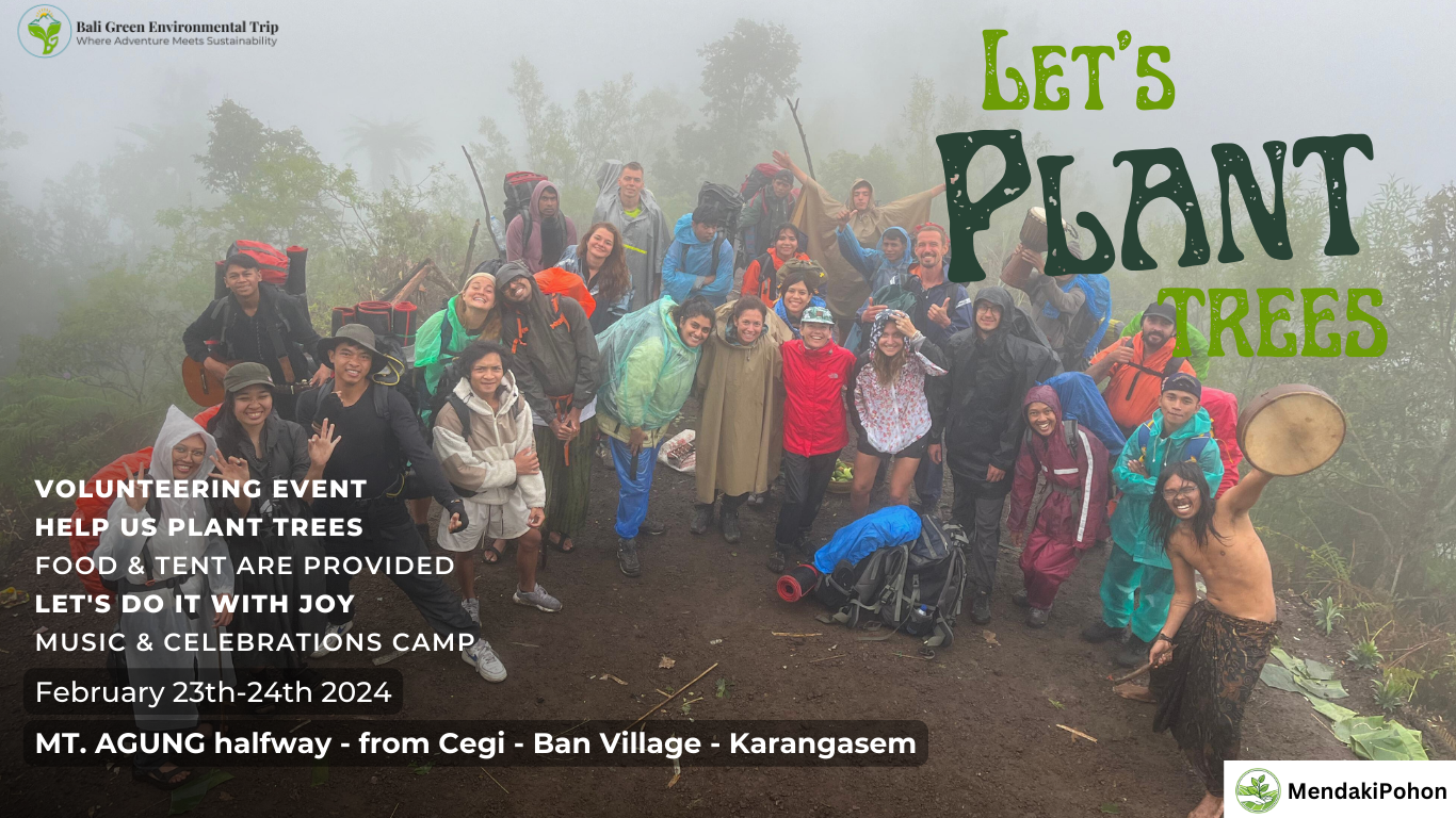 Tree Planting Bali in Mount Agung through Cegi Trek